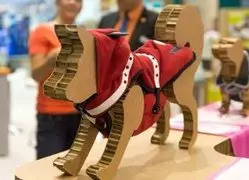 Modell zu Hundebekleidung auf Interzoo