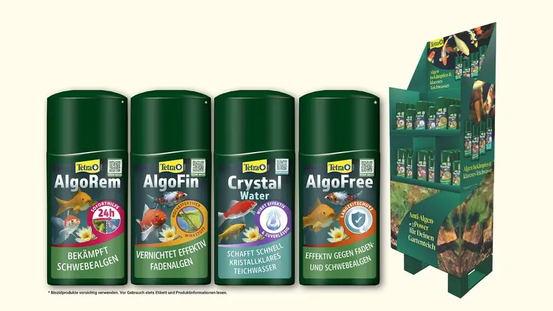 Teichpflege-Beratung direkt am Regal