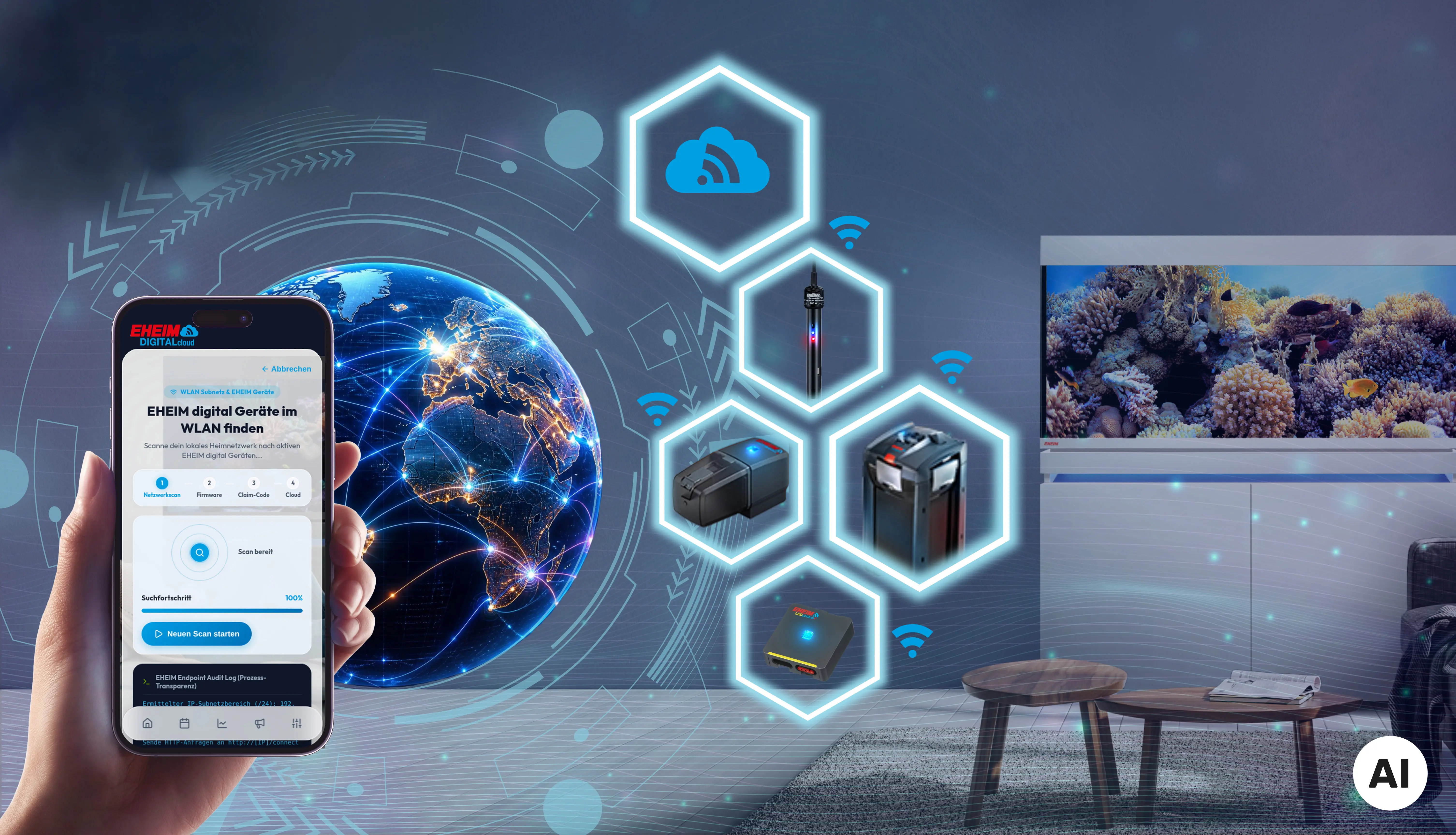 Eheim setzt auf modernes Aquarienmanagement