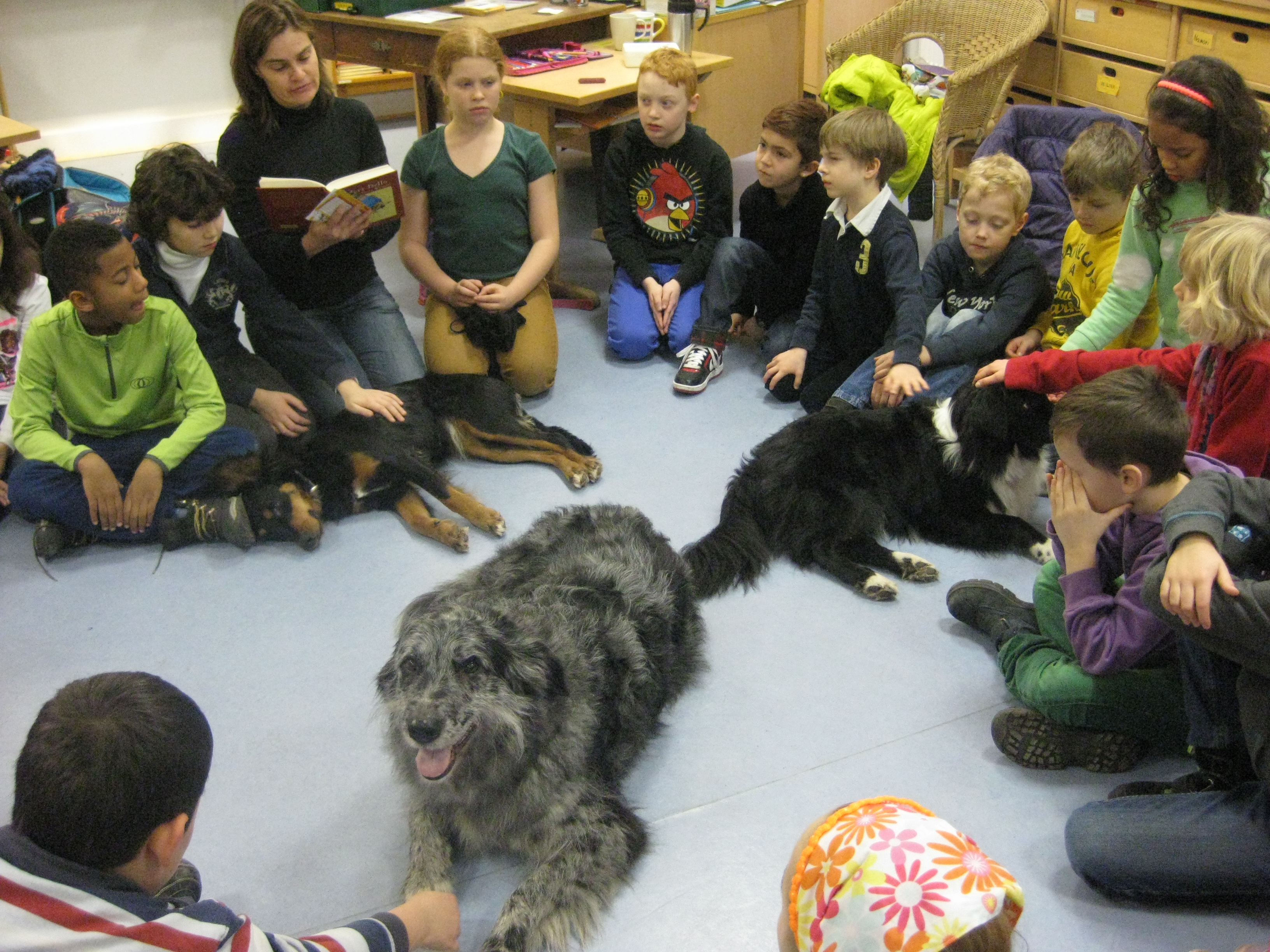 Hunde im Unterricht So unterstützen die Vierbeiner Kinder beim Lernen